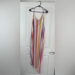 Striped maxi dress. Never worn and tag on. Size S